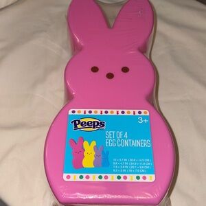 PEEPS Set of 4 Stacking Egg Containers NWT